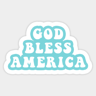 God Bless America Sticker